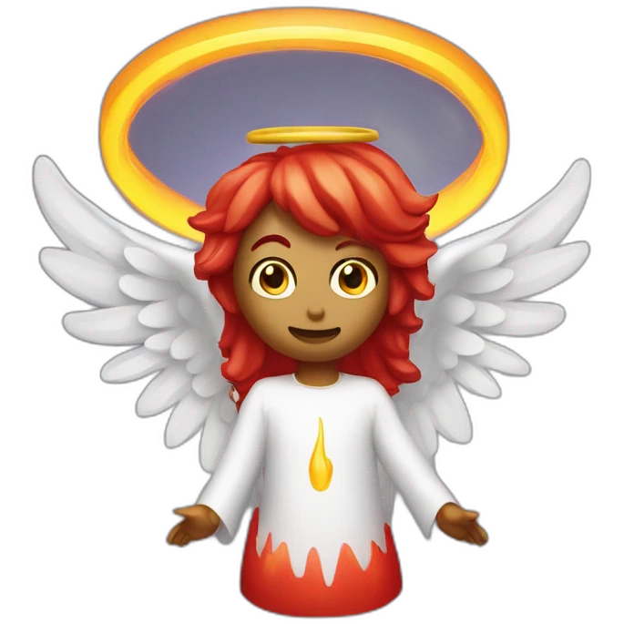 A spicy pepper wearing an angel halo. Not an angel. A pepper wearing a halo. emoji