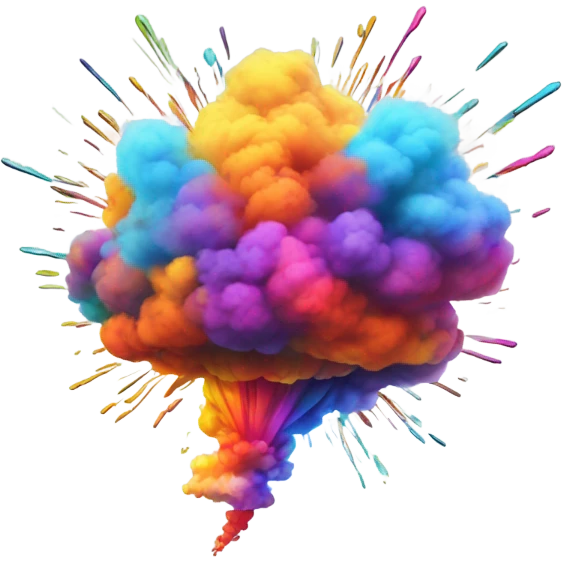 Cartoony explosion  emoji