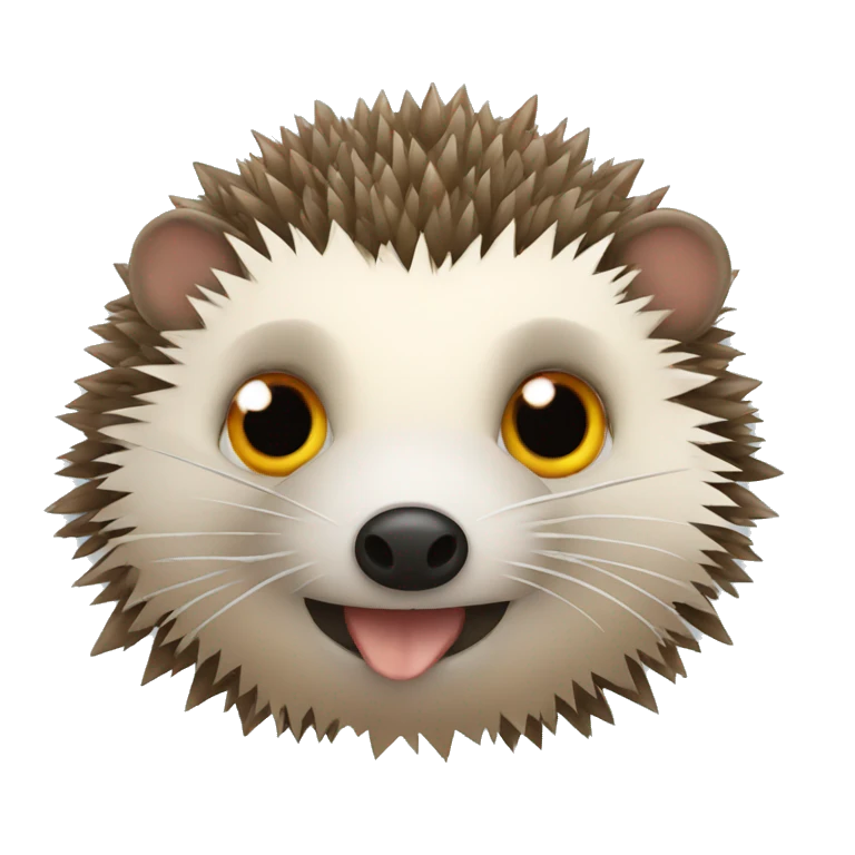 hedgehog with pirate eye patch emoji