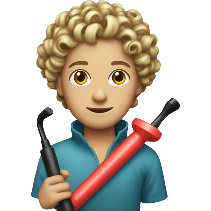 one plastic curler emoji