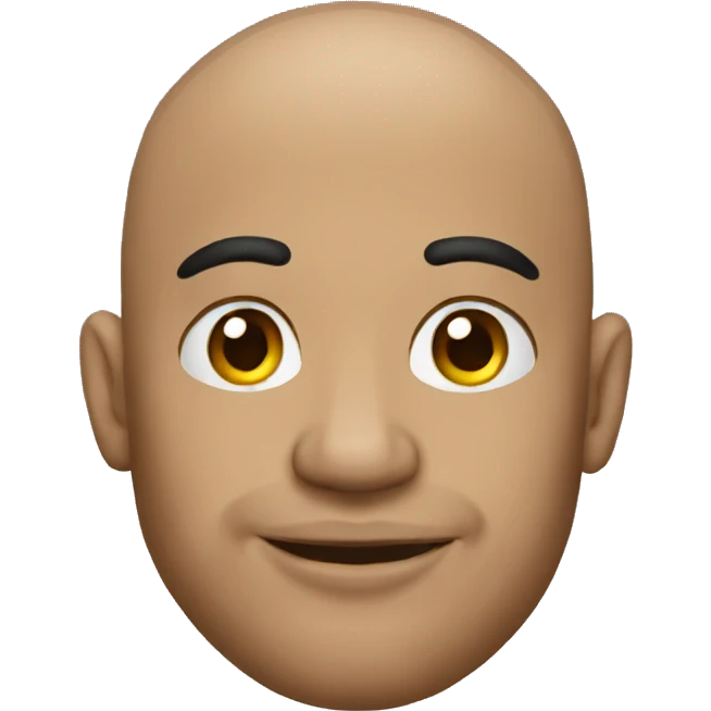 Bald man wearing earrings and tattoos  emoji
