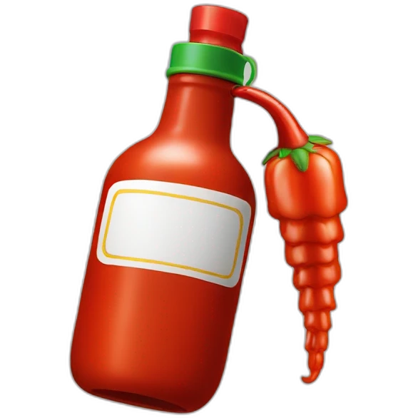 sriracha bottle emoji