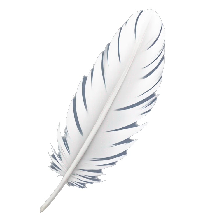 dove feather emoji