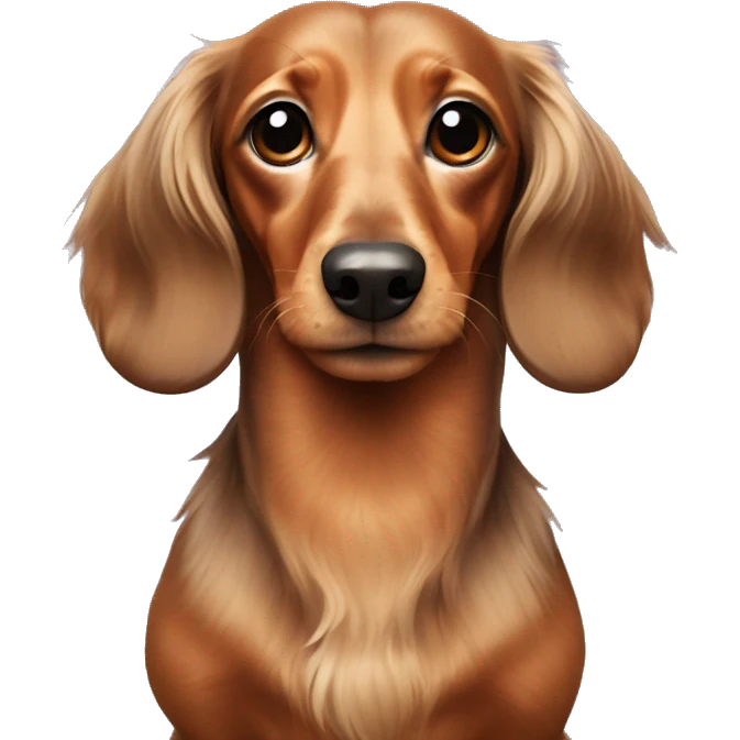 Longhair dachshund emoji