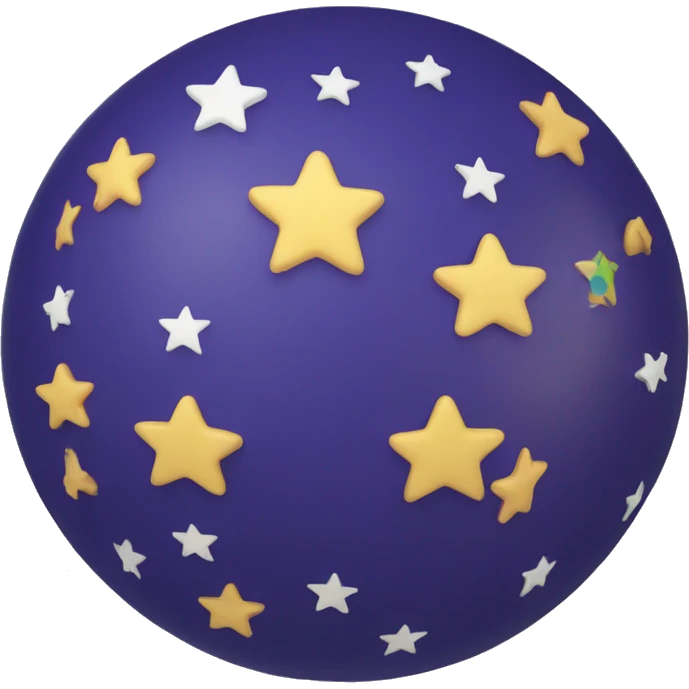 world with stars around emoji