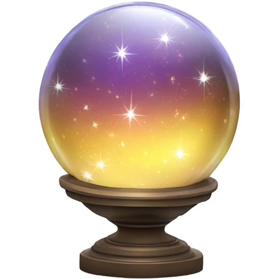 crystal ball sparkles emoji
