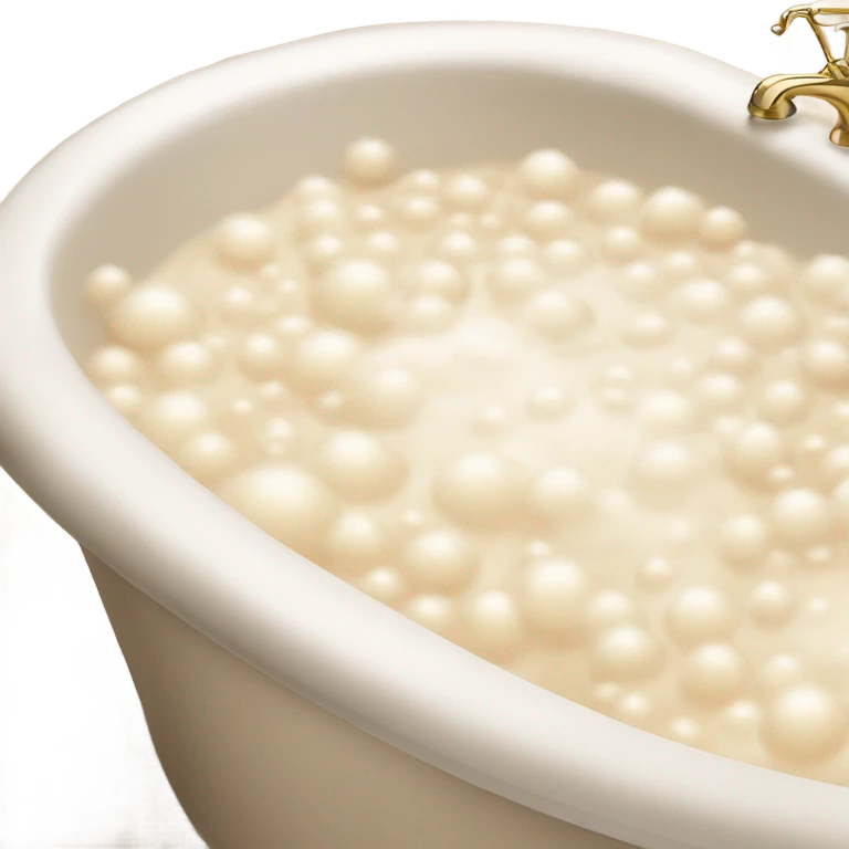 Beige bubble bath emoji