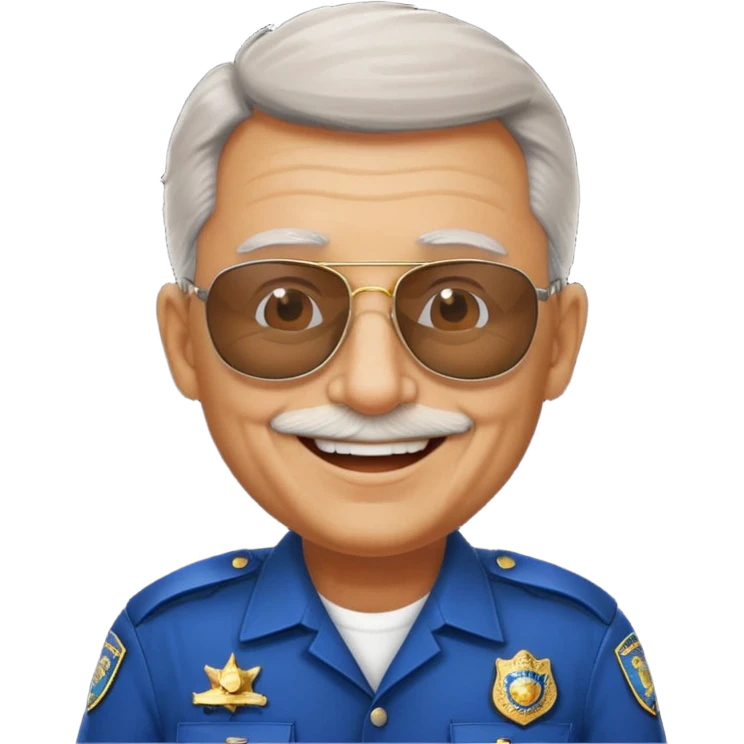 old police with sunglasses emoji