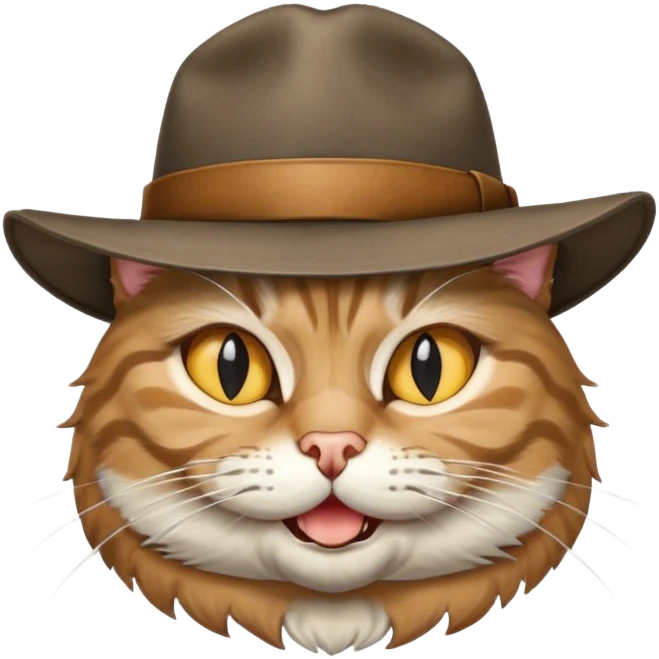 dirty harry Clint Eastwood looking cat emoji