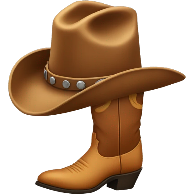 Cowboy boots with hat emoji