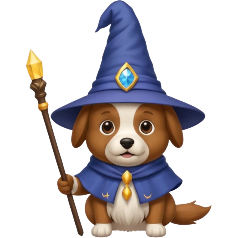 Dog wizard emoji