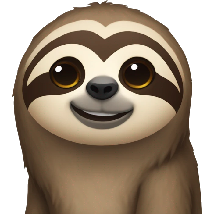 sloth saying i miss you emoji