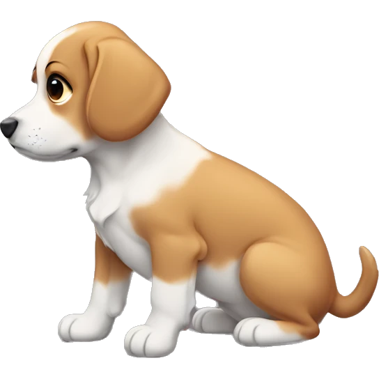 Waiting puppy emoji