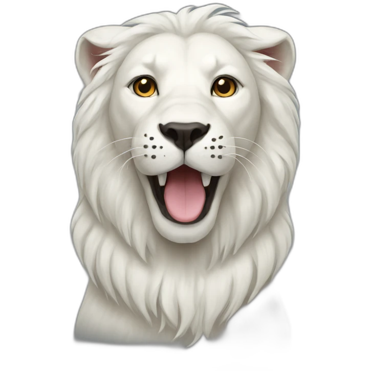 white lion dog emoji