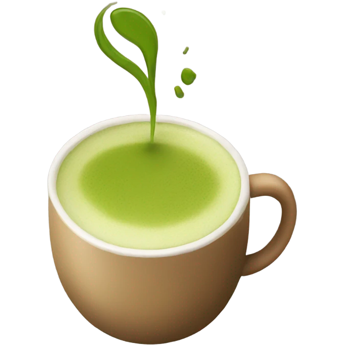 Matcha latte  emoji
