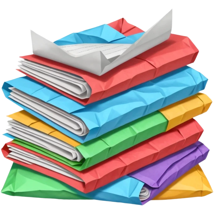 papers and wrappers emoji