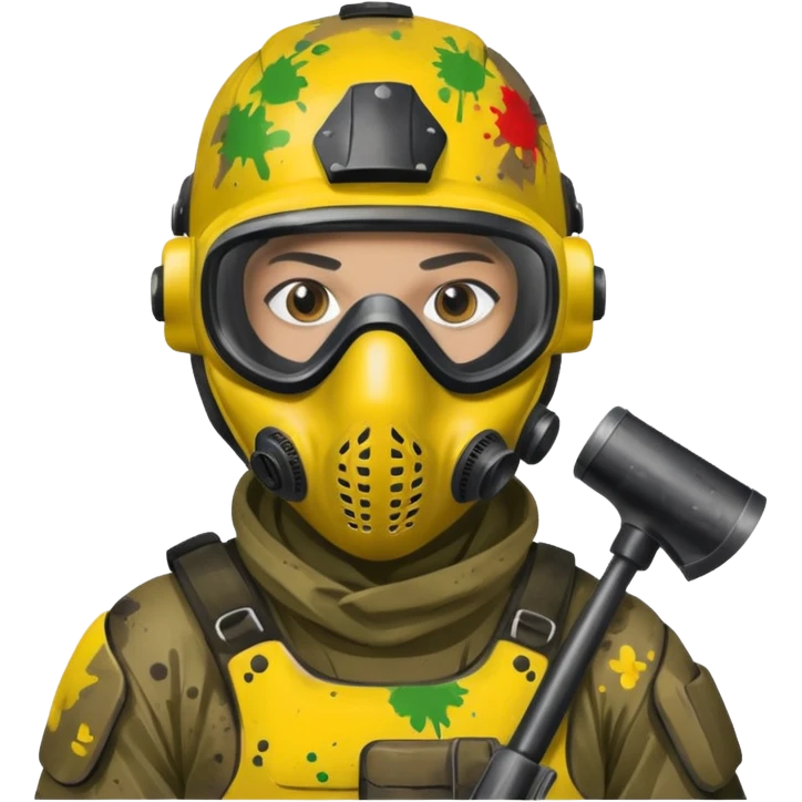 paintball player dirty emoji
