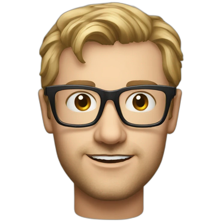andreas baulig , glasses,  emoji