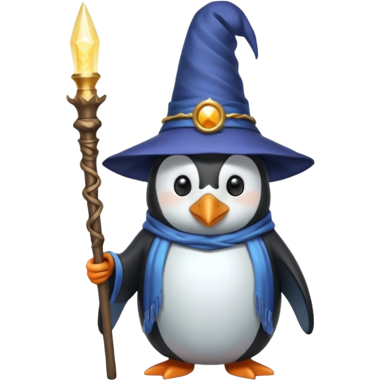 Penguin Wizard emoji
