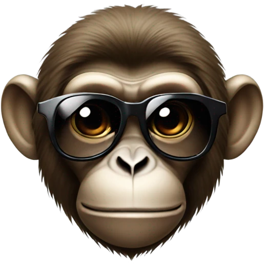 Monkey wearing sunglasses  emoji
