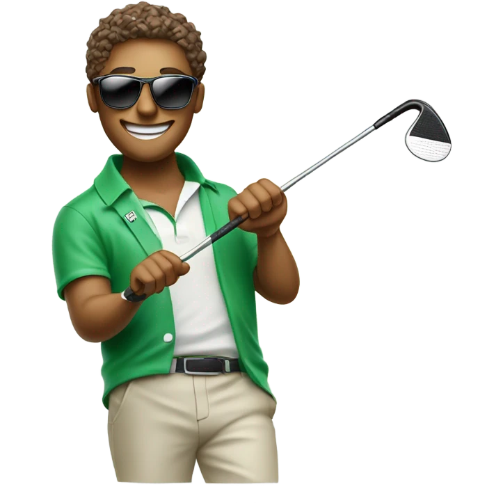 Millionaire golfer emoji emoji
