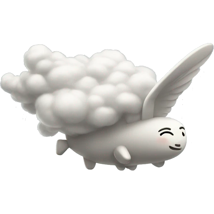 Nube volando emoji