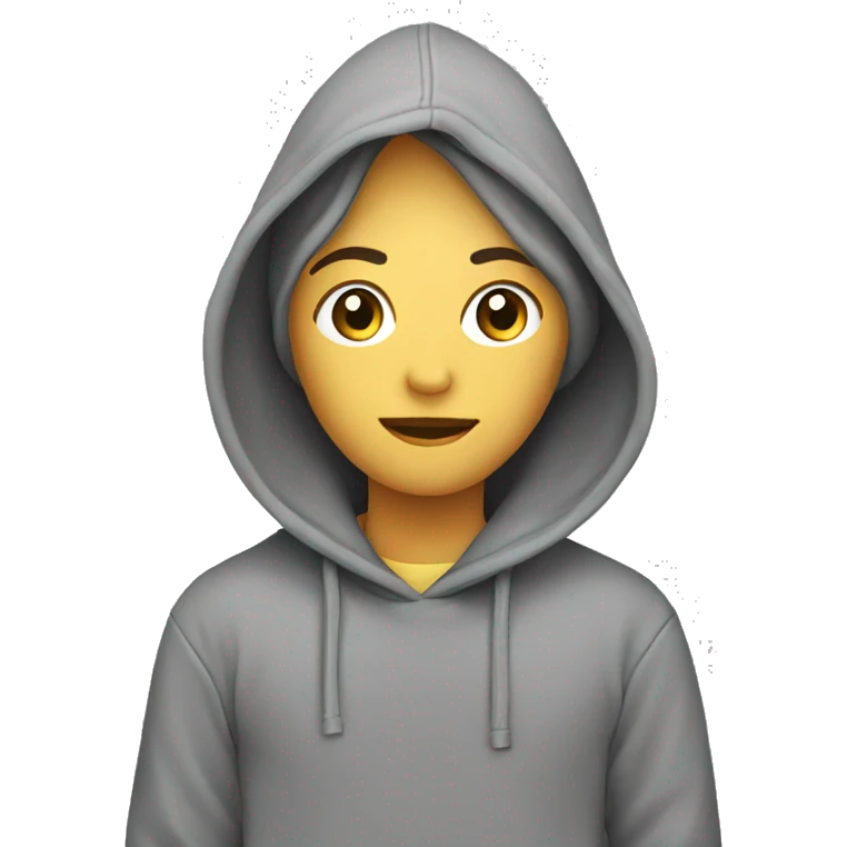 hoodie grey emoji