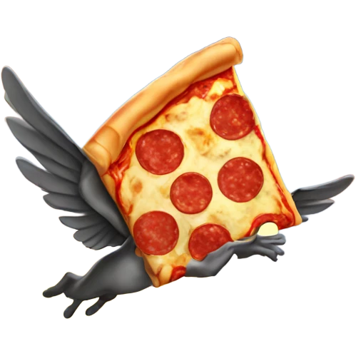 Flying pizza emoji