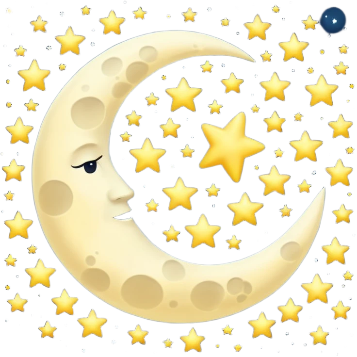 moon and stars emoji