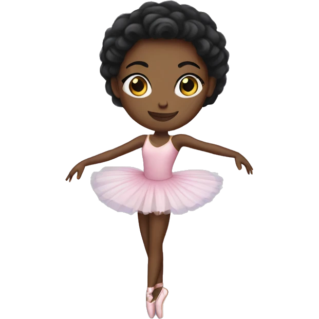 Black ballerina emoji