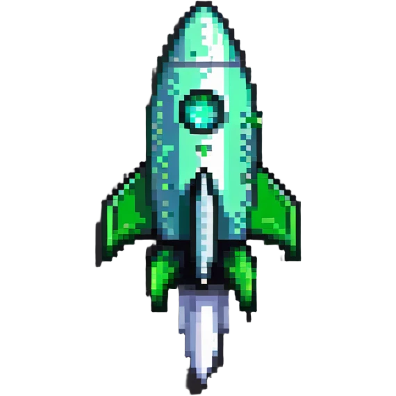 Green check mark with a rocket ship next to it, signifying a successful deployment emoji