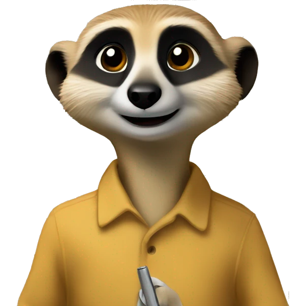 meerkat validating a document emoji