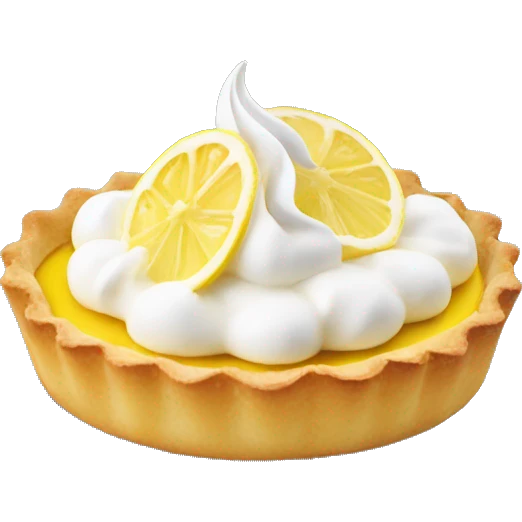 Lemon tartlet with meringue on top emoji