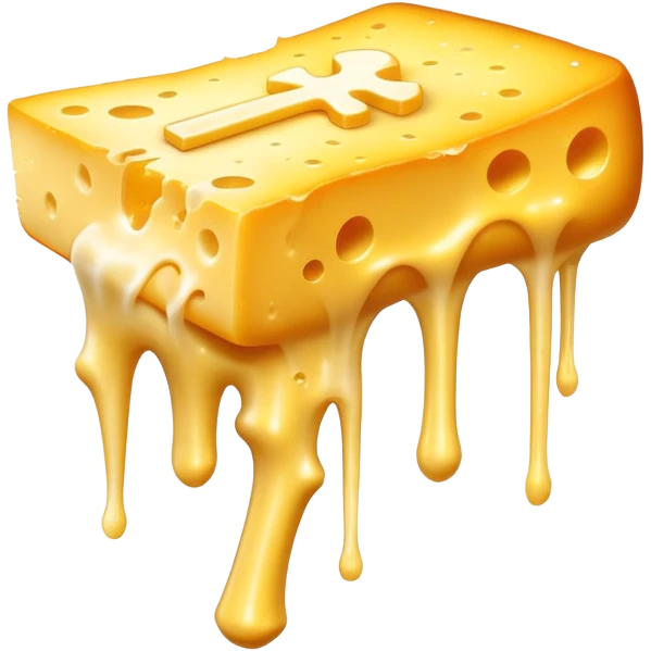 Ethereal shredded cheese with a radiant aura sending golden particles toward a femur bone with a glowing healing region. The scene is bathed in magical light with a bright K2 symbol acting as a bridge between the cheese and the healing bone. emoji