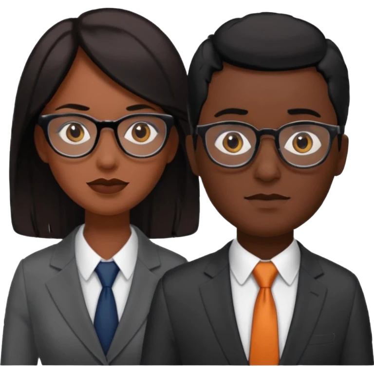 un chico con lentes pelo negro ojos oscuros de novio con una pelibordo oscuro emoji