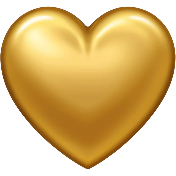 Corazón dorado  emoji