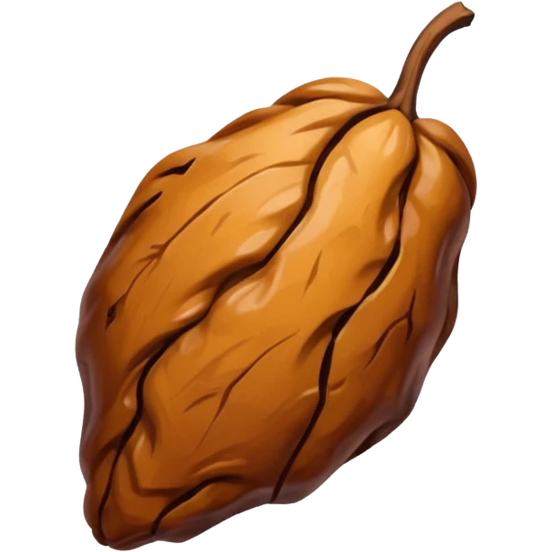 single small wrinkled dried grape raisin warm brown with cognac touch emoji
