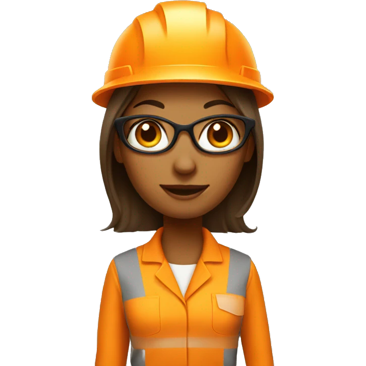 orange woman architect emoji