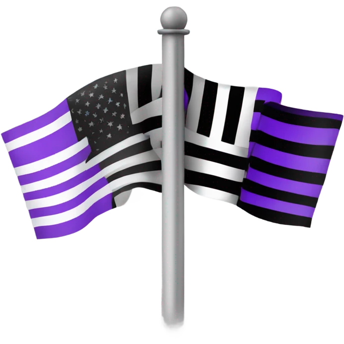 Asexual flag emoji