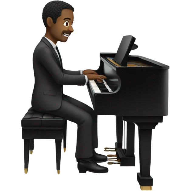 Man with piano emoji