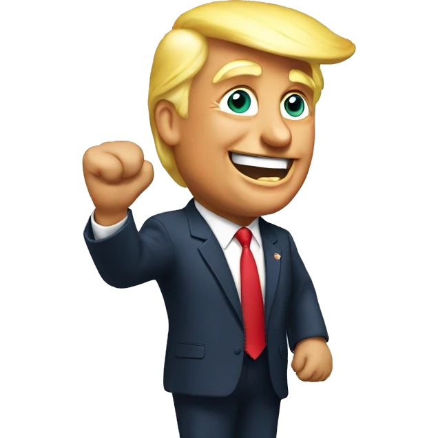 Trump celebrating  emoji