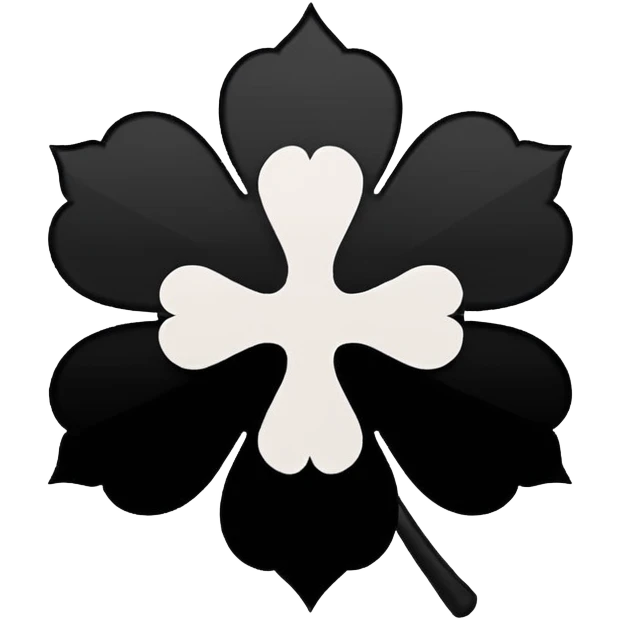 black clover, emoji profil, logo emoji