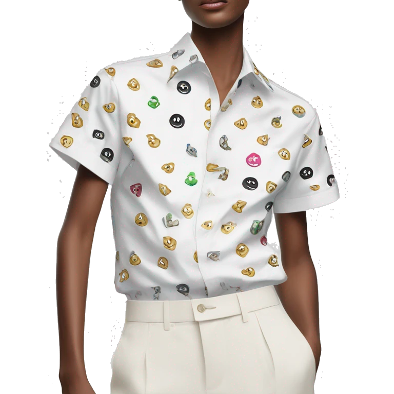Christian Dior Oblique Short-Sleeved Shirt  emoji