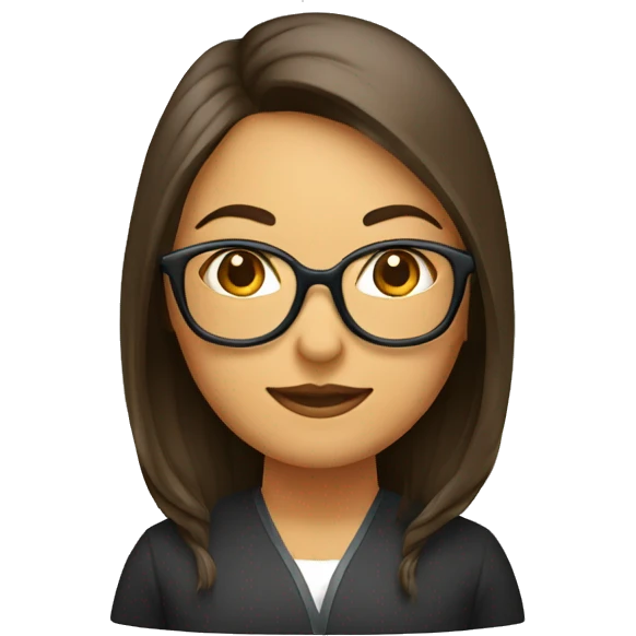 MUJER MOROCHA CON LENTES Y GRADUADA  emoji