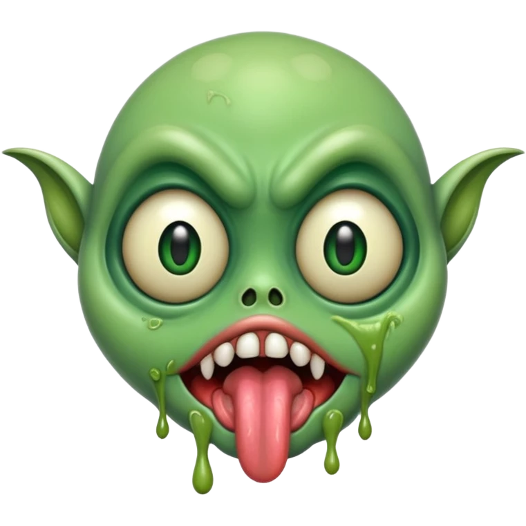  freaky alien with tongue out emoji