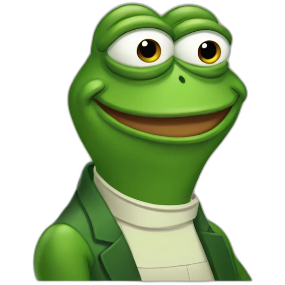 Pepe the frog feels good man emoji