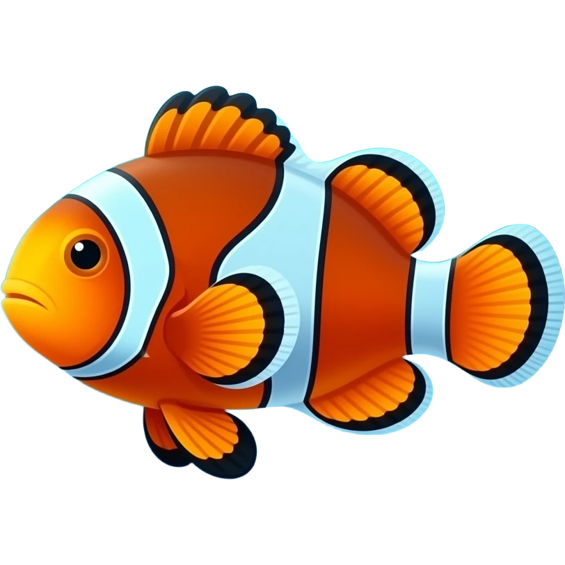 Saddleback clownfish emoji