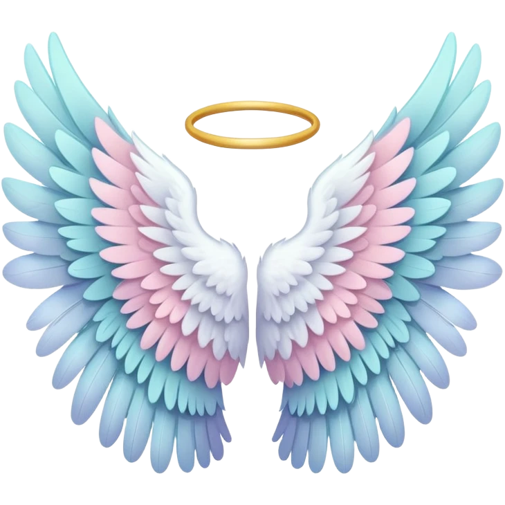 cute pastel angel wing emoji
