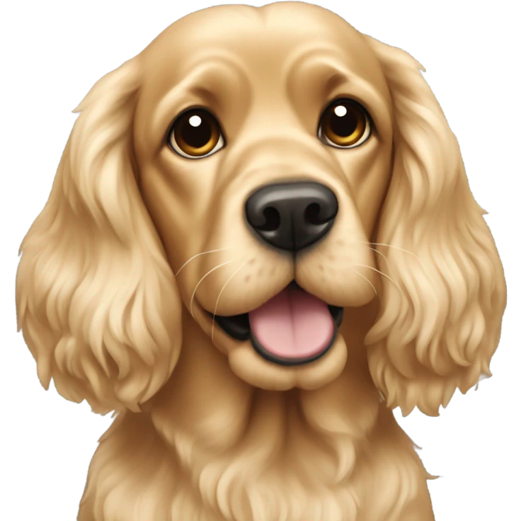 Blonde cocker spaniel emoji