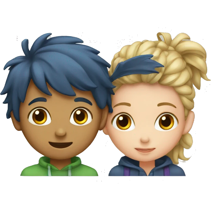 BOY AND GIRL ON CARµ emoji